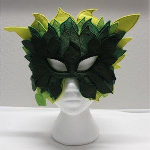 Vintage Mask Hysteria by Maureen Culligan felt carnival festival masquerade mask